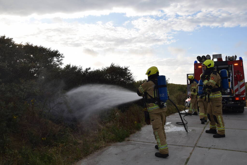 Duinbrand snel onder controle