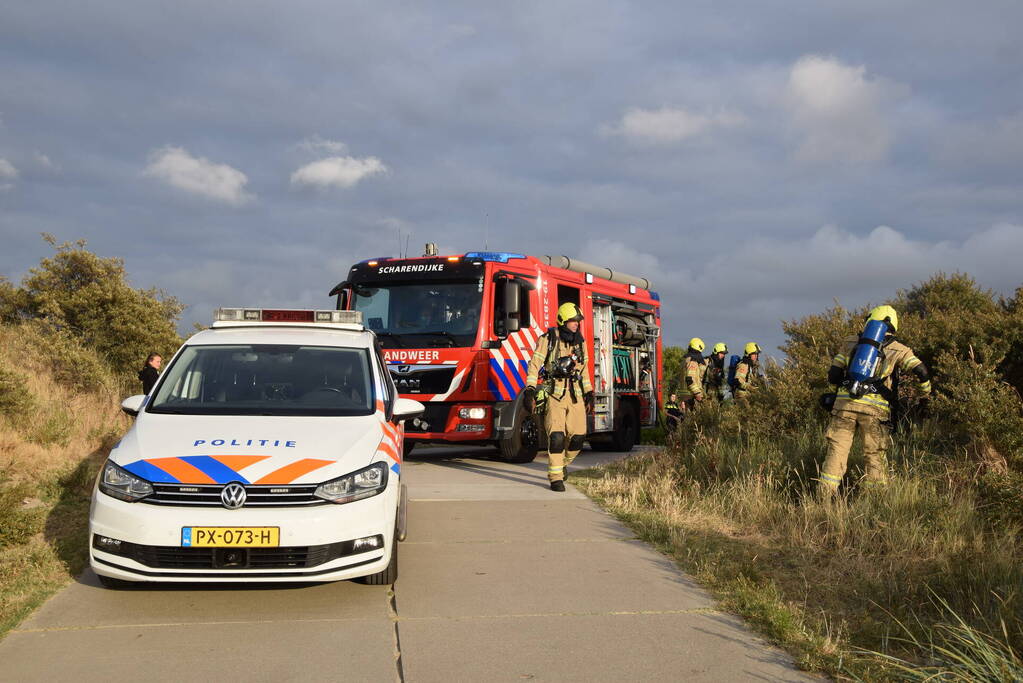Duinbrand snel onder controle