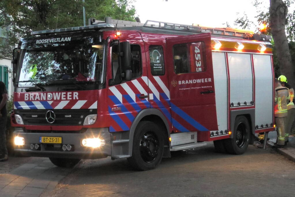 Scooter volledig uitgebrand