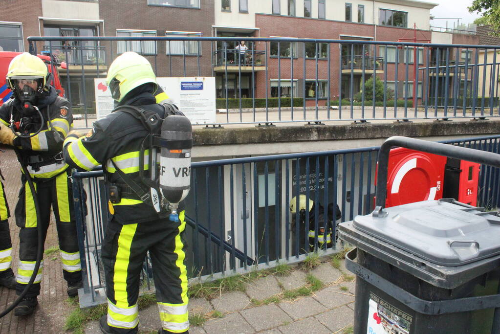 Veel rook bij brand in wasdroger
