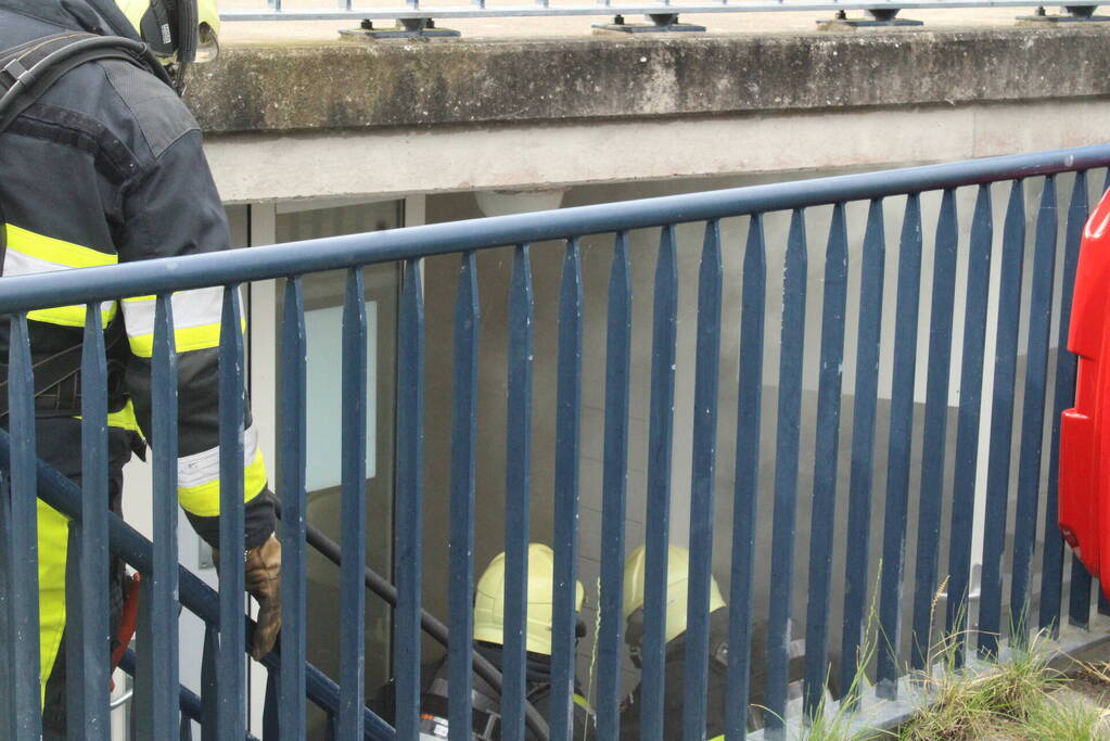 Veel rook bij brand in wasdroger