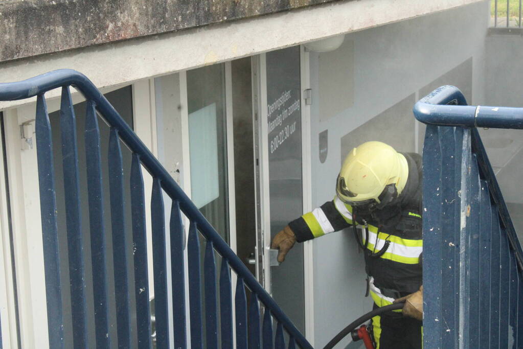 Veel rook bij brand in wasdroger