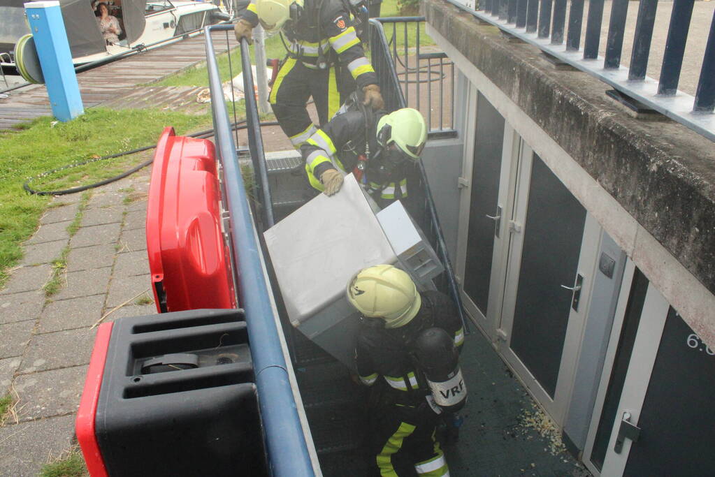 Veel rook bij brand in wasdroger