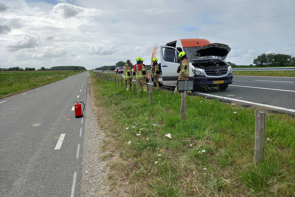 Gaslekkage in bestelbus