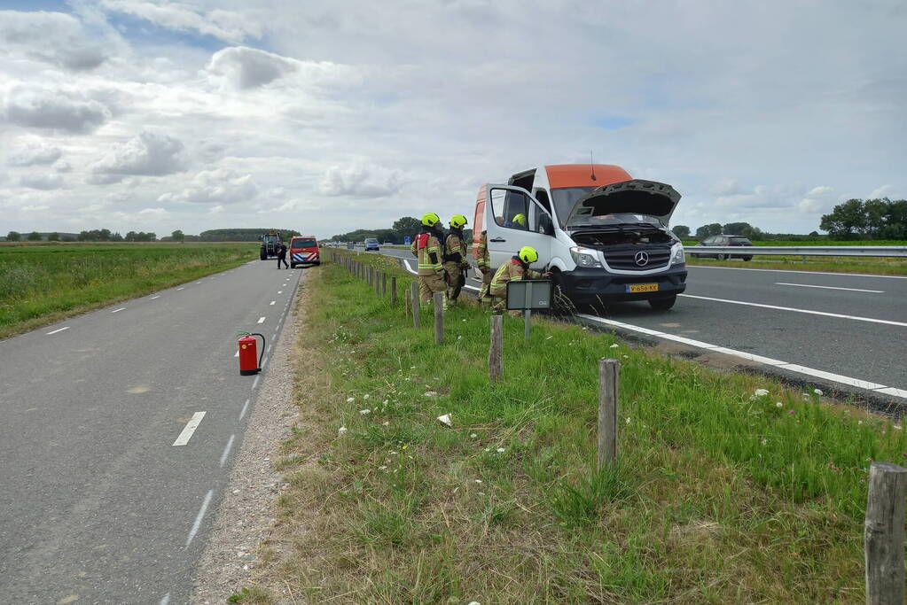 Gaslekkage in bestelbus