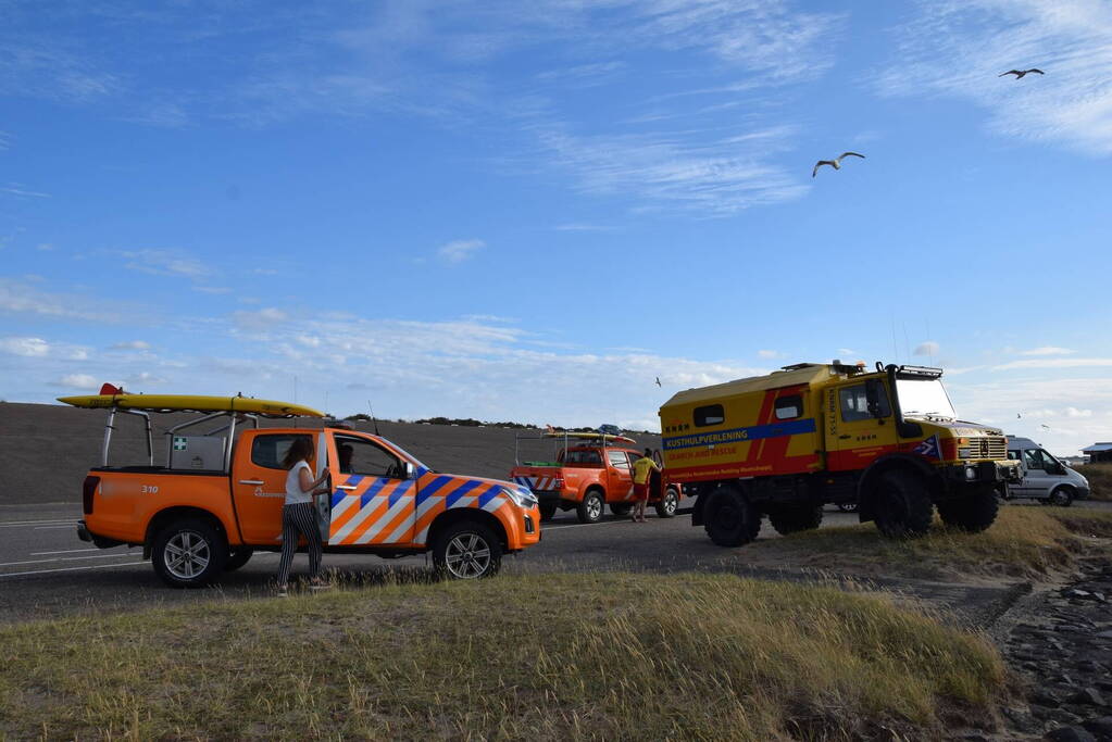 Kiter uit Noordzee gered na botsing