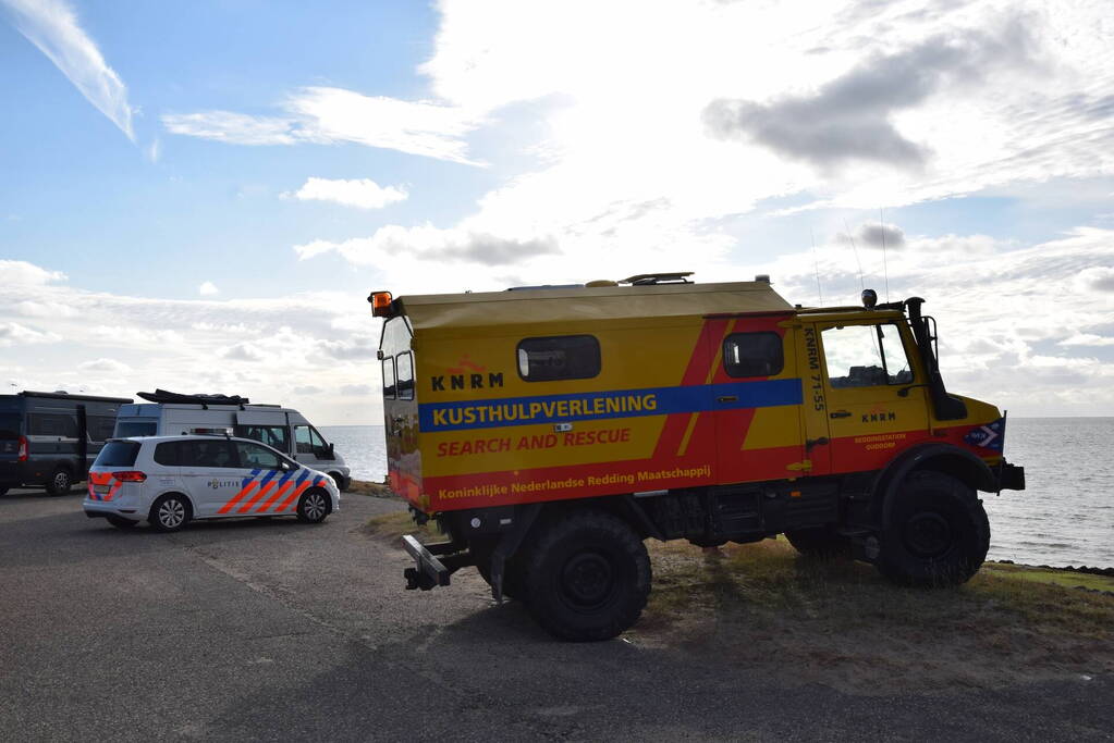 Kiter uit Noordzee gered na botsing