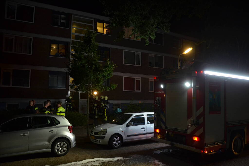 Veel rook bij brand in kelder