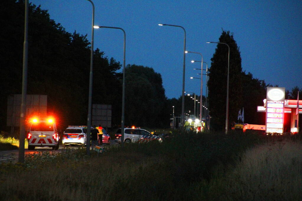 Motorrijder overleden bij ernstig verkeersongeval