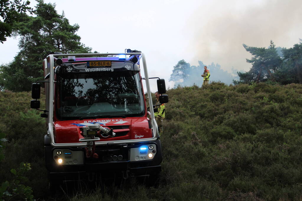 Kampvuur veroorzaakt heidebrand