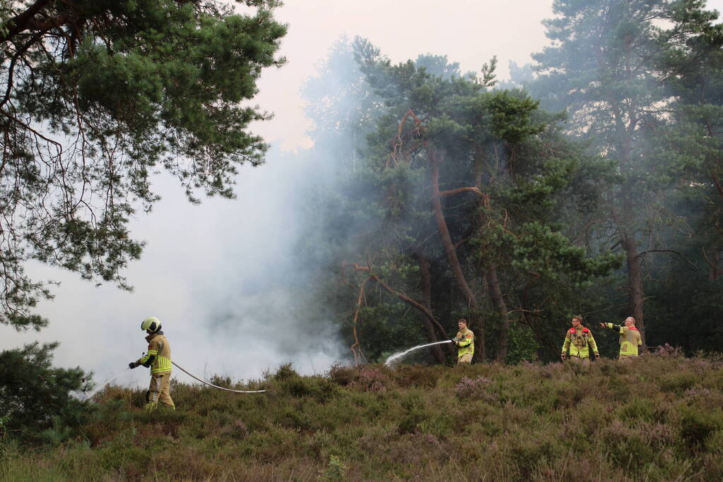 Kampvuur veroorzaakt heidebrand