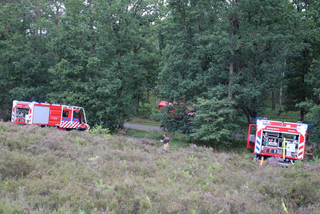 Kampvuur veroorzaakt heidebrand