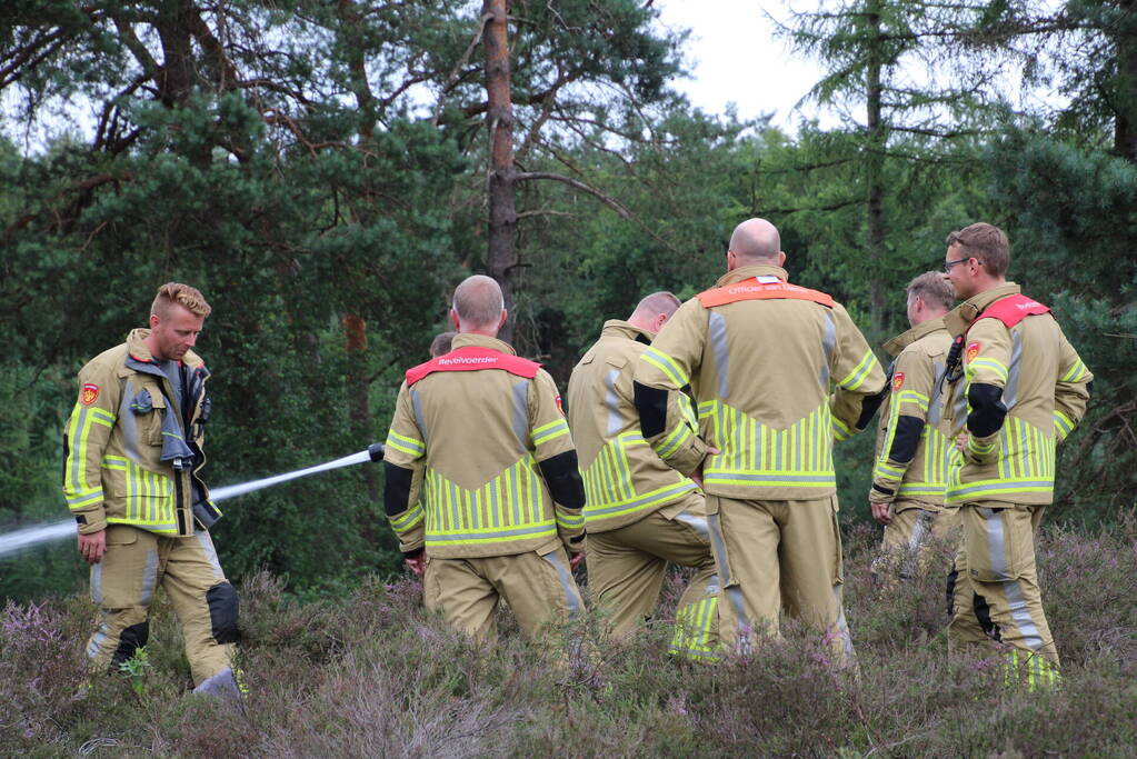 Kampvuur veroorzaakt heidebrand