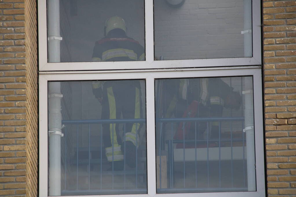 Woning vol rook door vergeten pan