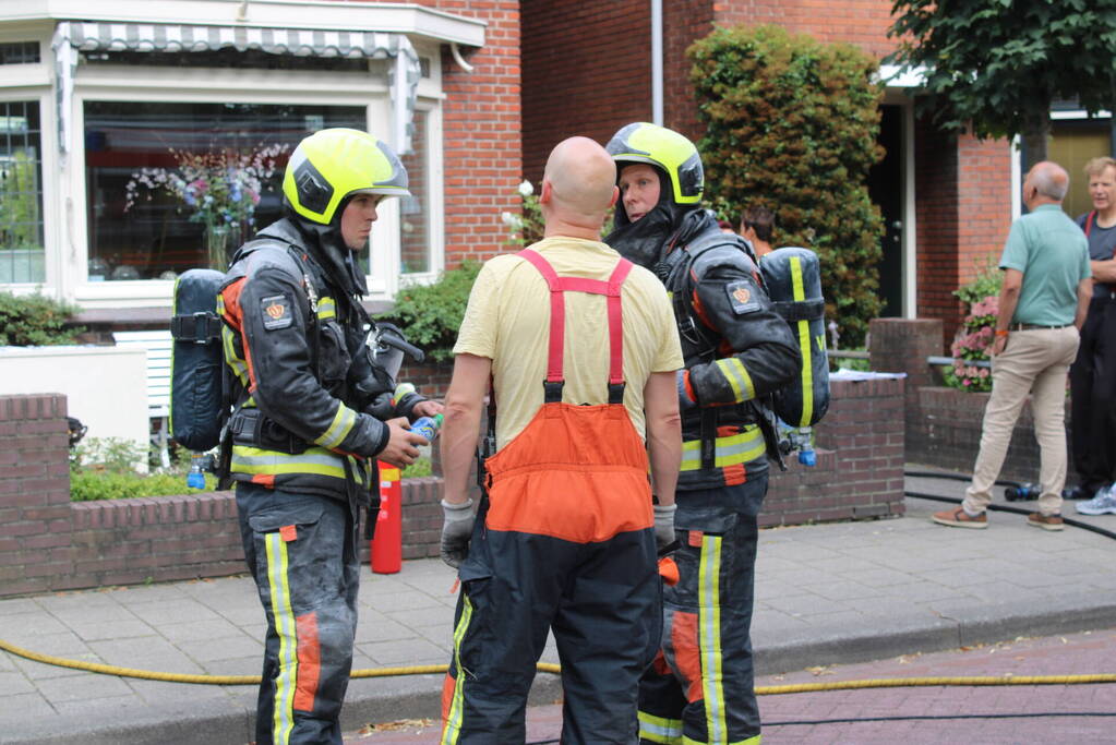 Brand in woning snel geblust