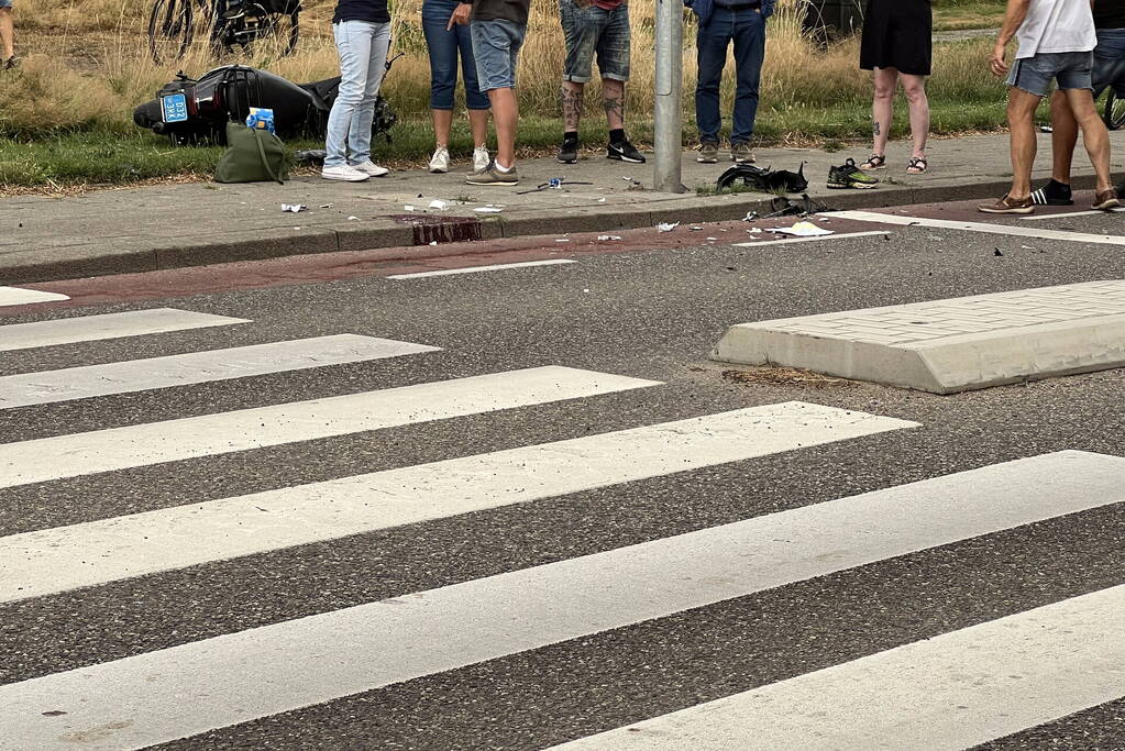 Scooterrijder gewond bij eenzijdig ongeval