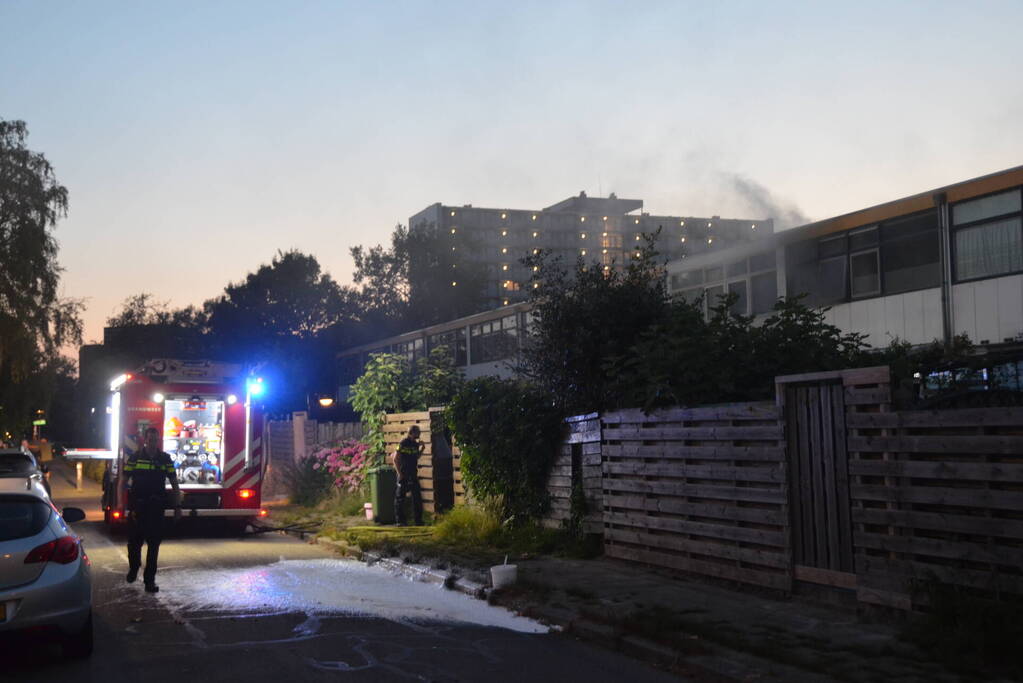 Flinke rookontwikkeling bij woningbrand
