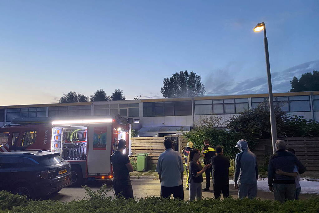 Flinke rookontwikkeling bij woningbrand
