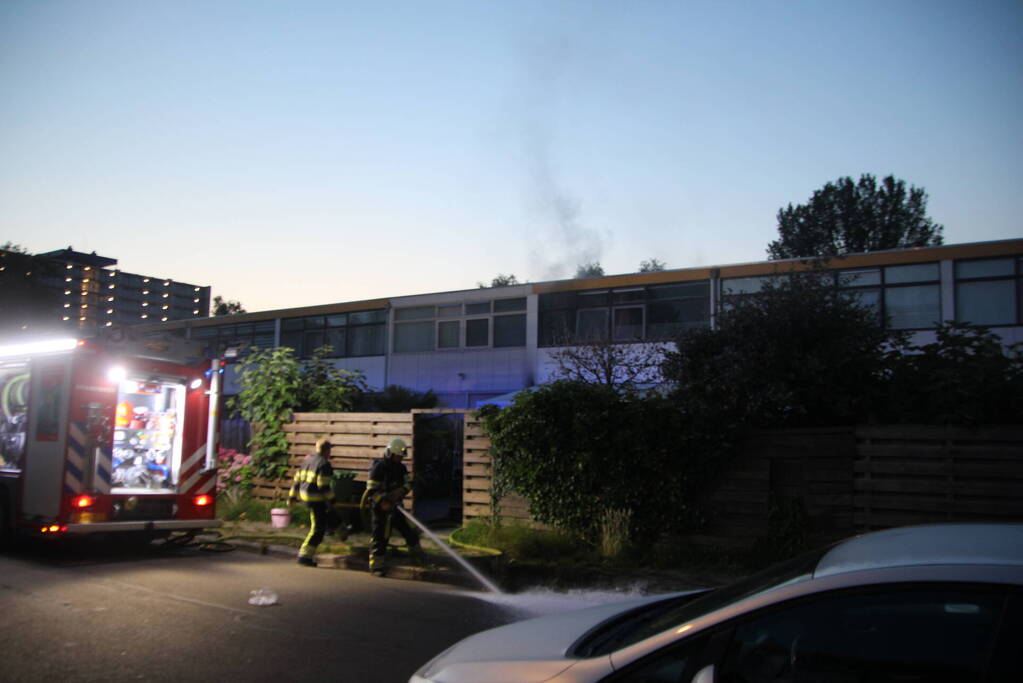 Flinke rookontwikkeling bij woningbrand