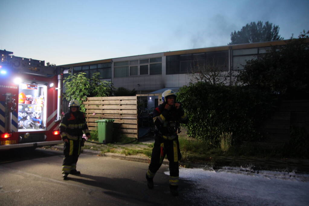 Flinke rookontwikkeling bij woningbrand
