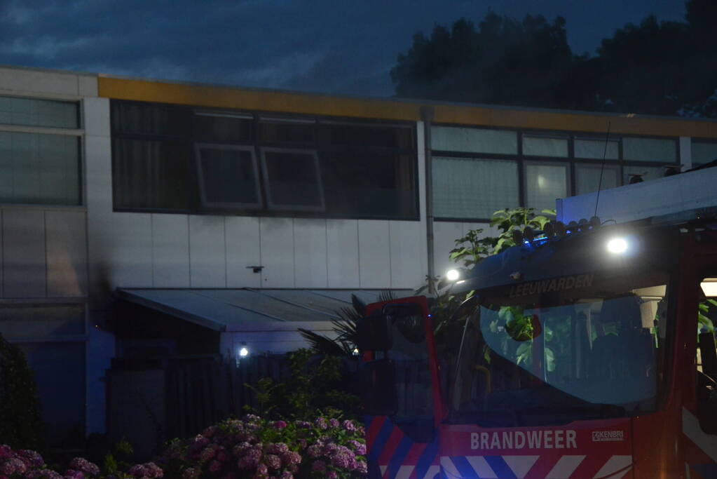 Flinke rookontwikkeling bij woningbrand