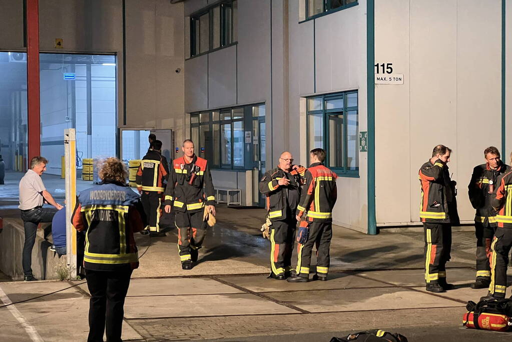 Heftruck veroorzaakt brand in pand