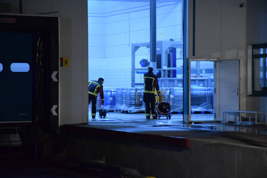 Heftruck veroorzaakt brand in pand