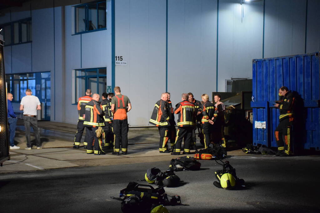 Heftruck veroorzaakt brand in pand