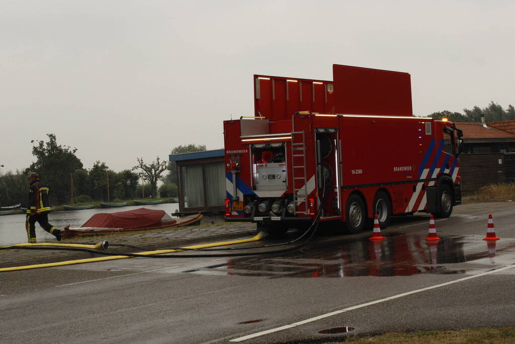 Veel rook bij brand in loods