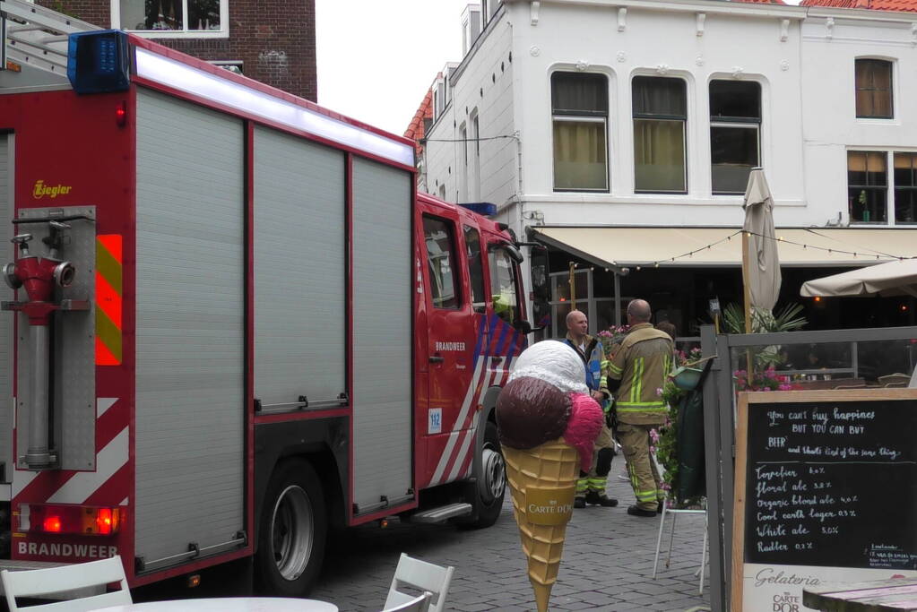 Brand in café snel onder controle