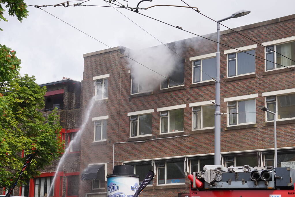Brand op 3e etage van een appartementencomplex