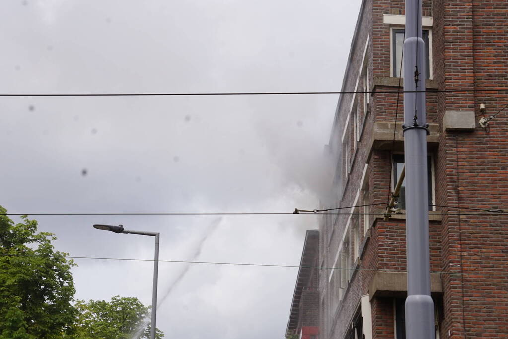 Brand op 3e etage van een appartementencomplex