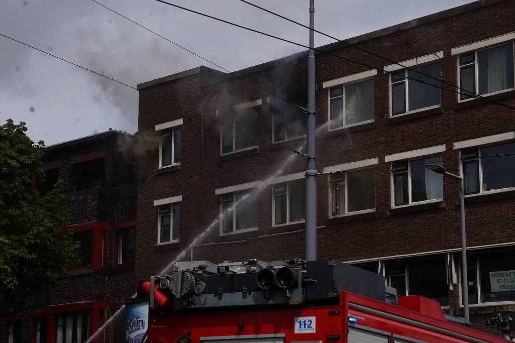 Brand op 3e etage van een appartementencomplex