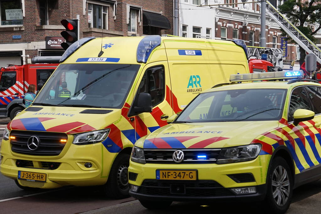 Brand op 3e etage van een appartementencomplex