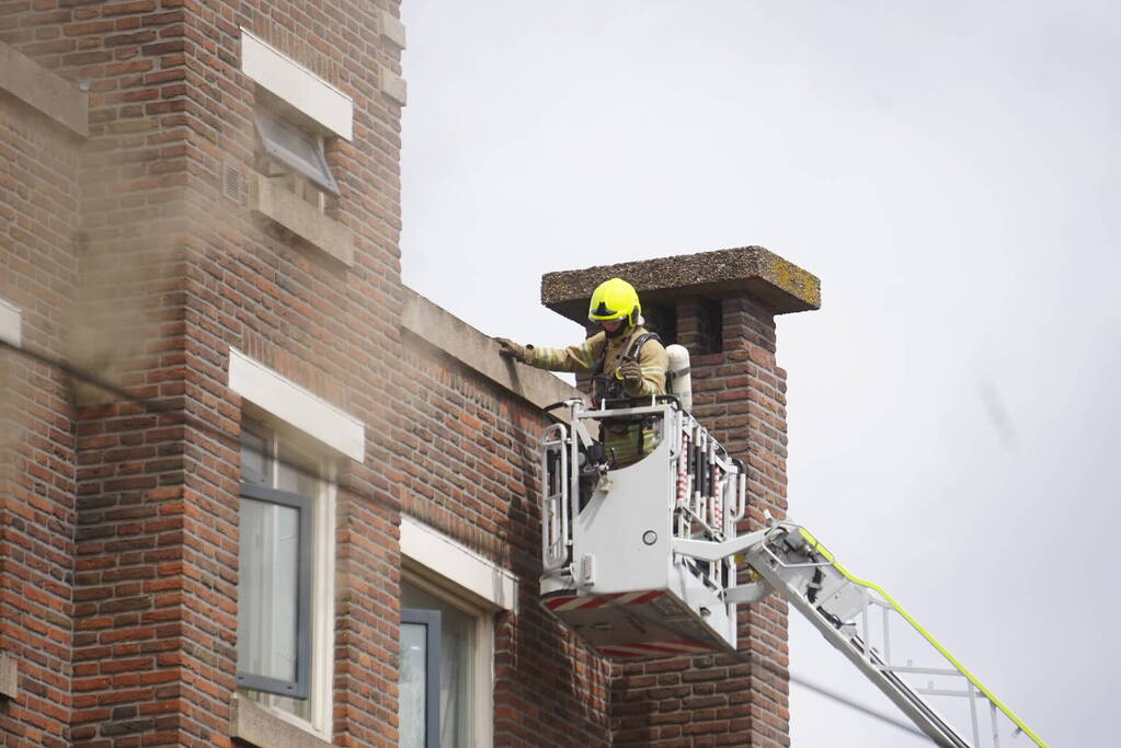 Brand op 3e etage van een appartementencomplex