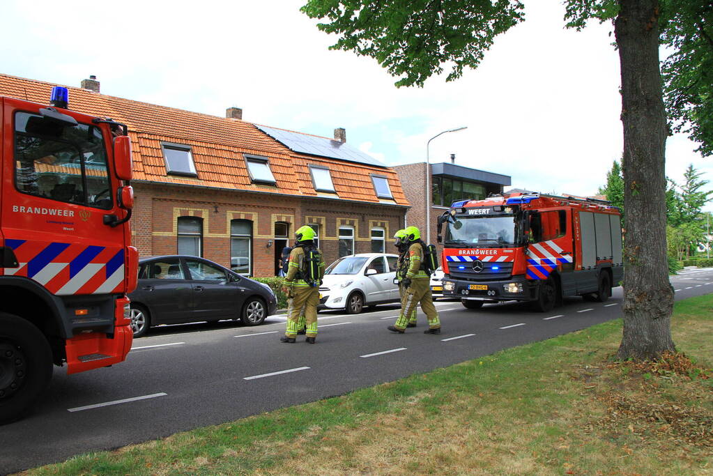 Brand tijden werkzaamheden op dak
