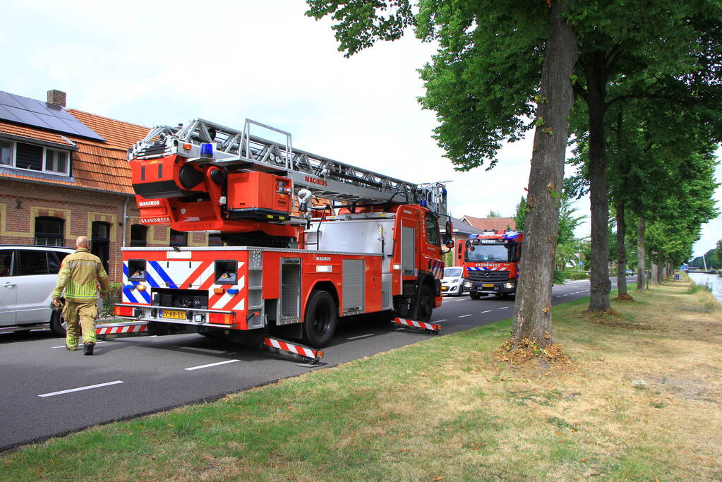 Brand tijden werkzaamheden op dak