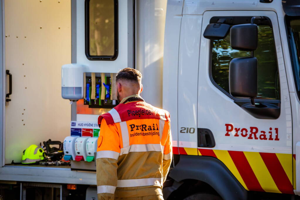 Treinverkeer gestremd vanwege aanrijding