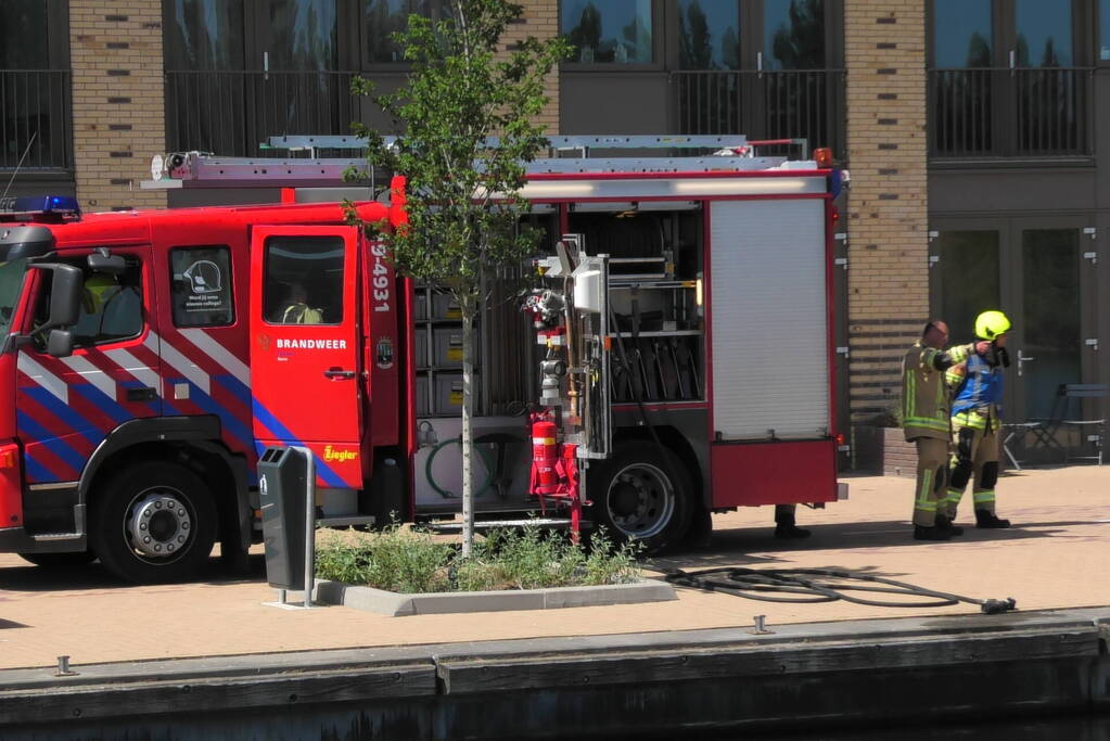 Brand aan boord van zeilboot
