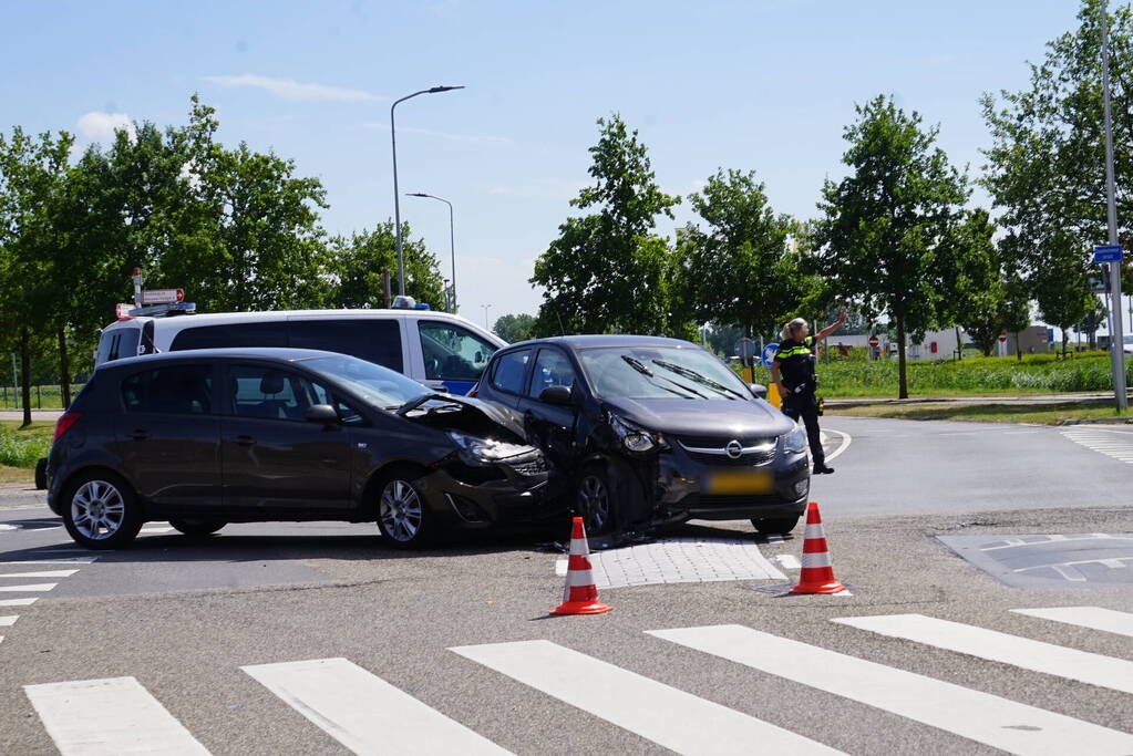 Schade bij aanrijding op kruising