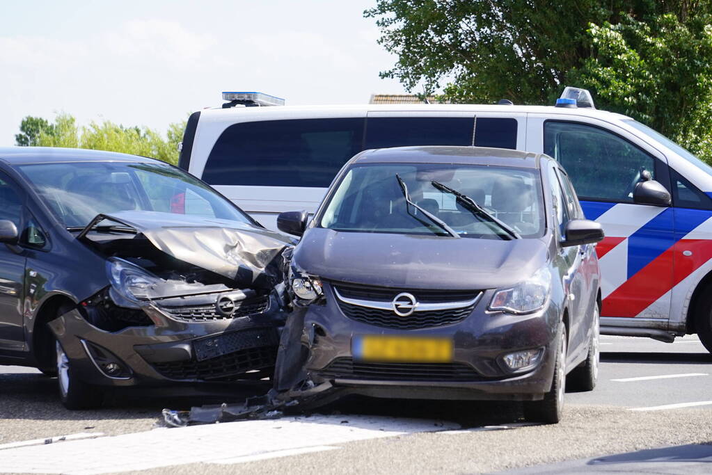 Schade bij aanrijding op kruising