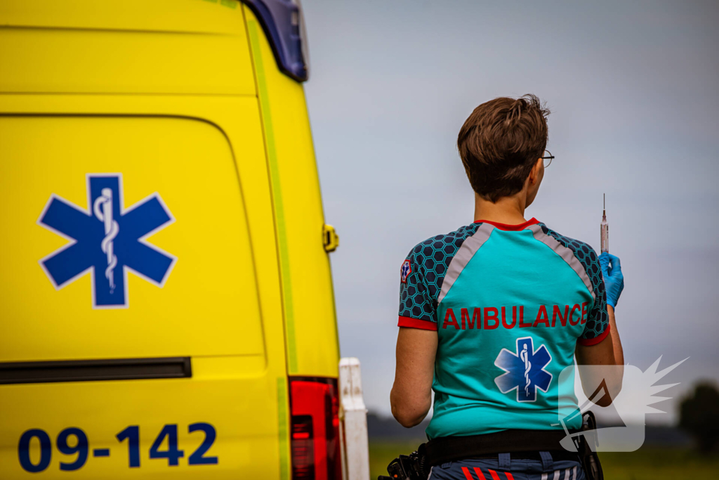 Motorrijder raakt gewond bij eenzijdig ongeval