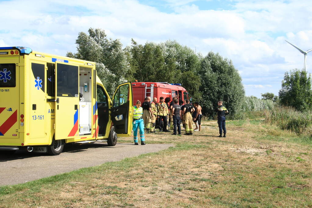 Veel hulpdiensten aanwezig voor persoon te water in Ouderkerkerplas