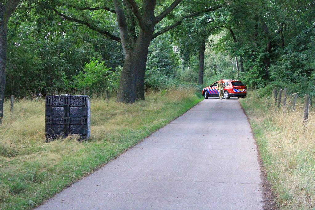 Onderzoek naar gedumpt vat met vloeistoffen