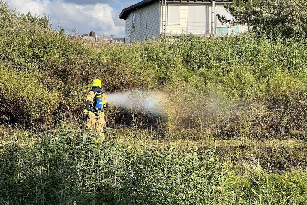 Stuk bosschage verwoest vanwege brand