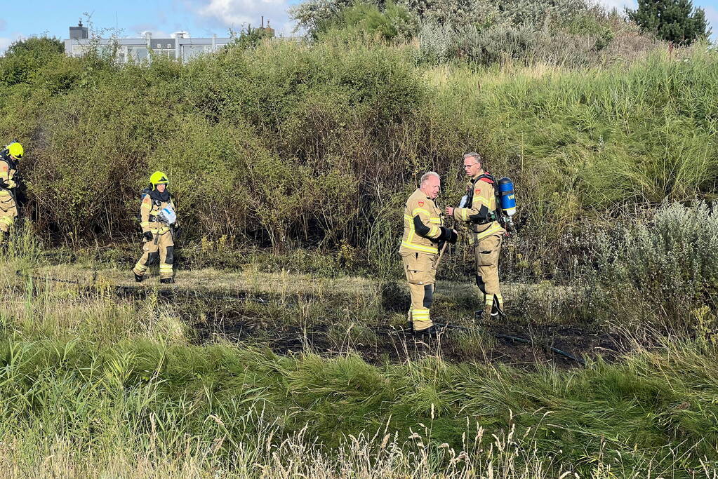 Stuk bosschage verwoest vanwege brand