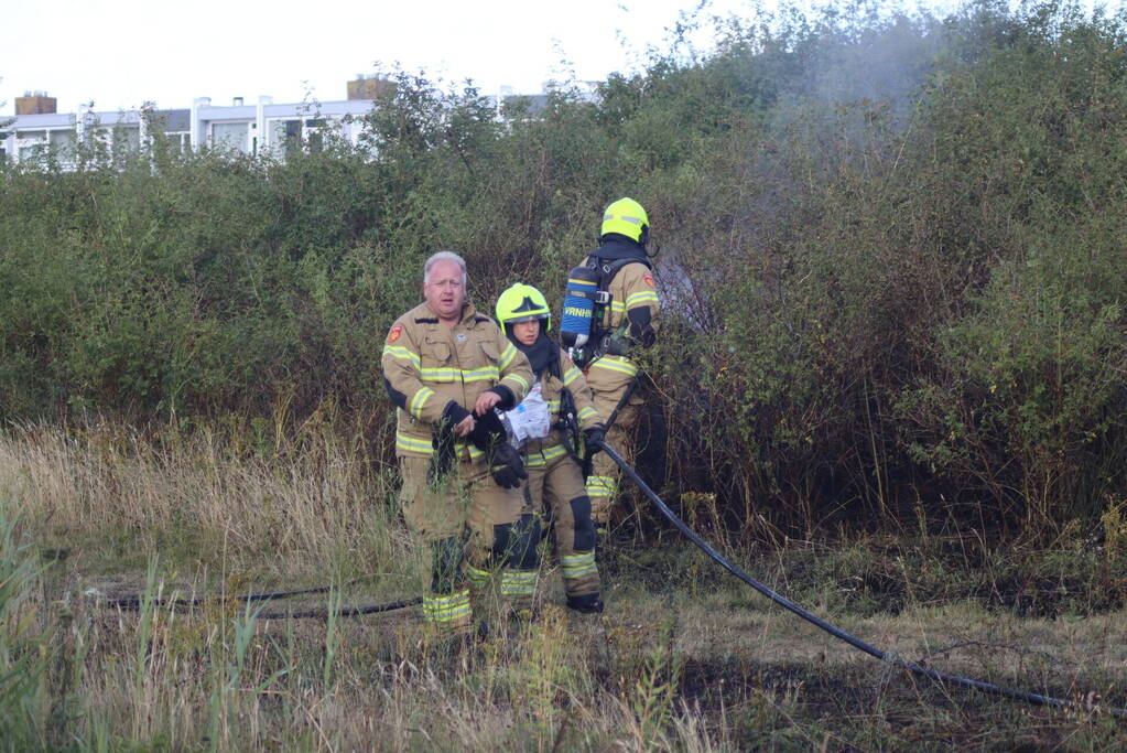 Stuk bosschage verwoest vanwege brand