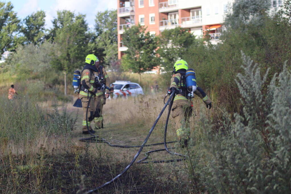 Stuk bosschage verwoest vanwege brand
