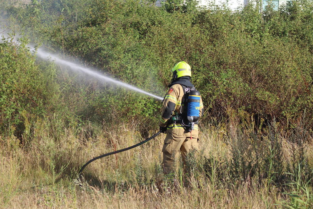 Stuk bosschage verwoest vanwege brand