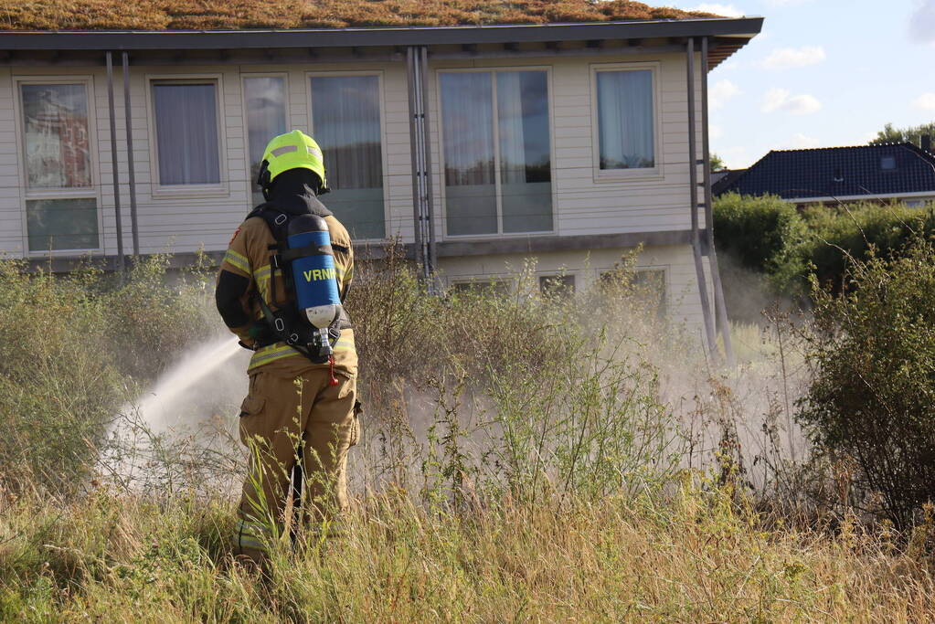 Stuk bosschage verwoest vanwege brand